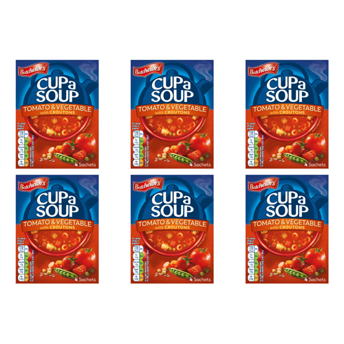 Batchelors Cup a Soup Tomato & Vegetable (Bulk Buy Pack Of 6)