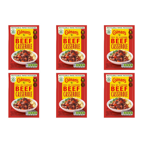 Colmans Beef Casserole Mix Sachet (Bulk Buy Pack Of 6)