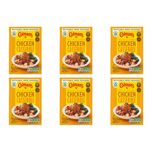 Colmans Chicken Casserole Sachet (Bulk Buy Pack Of 6)
