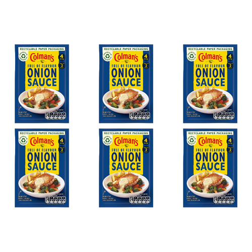 Colmans Onion Sauce Sachet (Bulk Buy Pack Of 6)