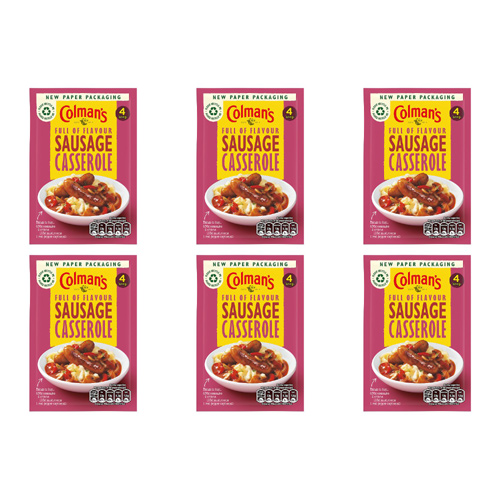 Colmans Sausage Casserole Sachet (Bulk Buy Pack Of 6)