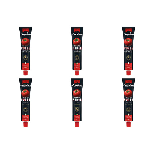 Napolina Tomato Puree Tube (Bulk Buy Pack Of 6)