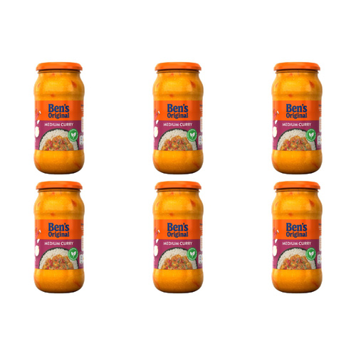 Ben's Original Medium Curry Sauce (Bulk Buy Pack Of 6)