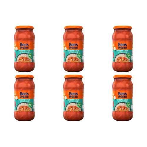 Ben's Original No Added Sugar Sweet and Sour Sauce (Bulk Buy Pack Of 6)