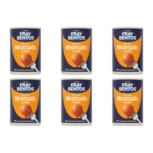 Fray Bentos Chicken Meatballs in Gravy (Bulk Buy Pack Of 6)