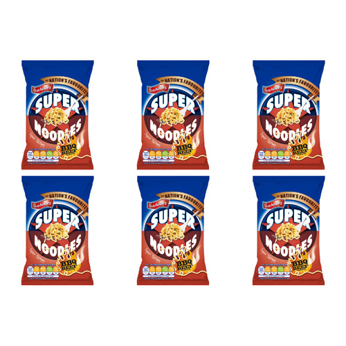 Batchelors BBQ Beef Super Noodles (Bulk Buy Pack Of 6)