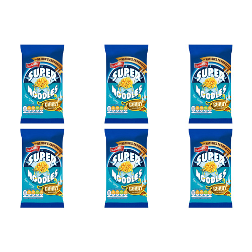 Batchelors Mild Curry Super Noodles (Bulk Buy Pack Of 6)