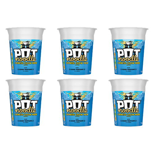 Pot Noodle Chow Mein (Bulk Buy Pack Of 6)