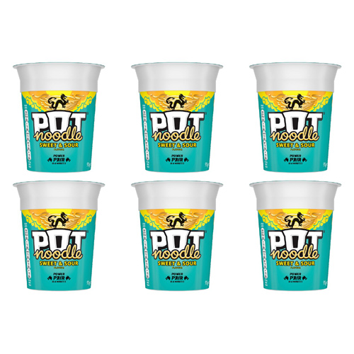 Pot Noodle Sweet and Sour (Bulk Buy Pack Of 6)