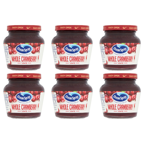 Ocean Spray Wholeberry Cranberry Sauce (Bulk Buy Pack Of 6)