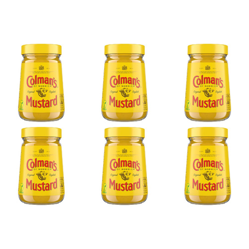 Colmans English Mustard Large (Bulk Buy Pack Of 6)