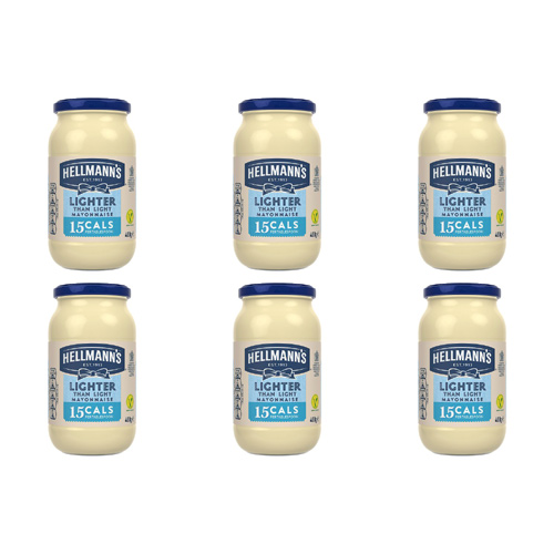 Hellmanns Lighter Than Light Mayonnaise (Bulk Buy Pack Of 6)