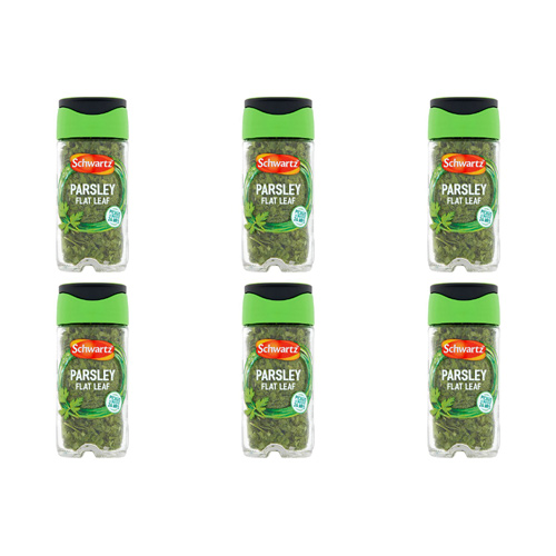 Schwartz Flat Leaf Parsley Jar (Bulk Buy Pack Of 6)