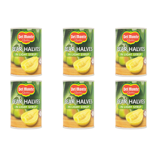 Del Monte Pear Halves in Syrup (Bulk Buy Pack Of 6)