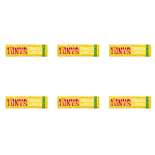 Toneys Chocolonely Almond Honey Nougat Standard (Bulk Buy Pack Of 6)