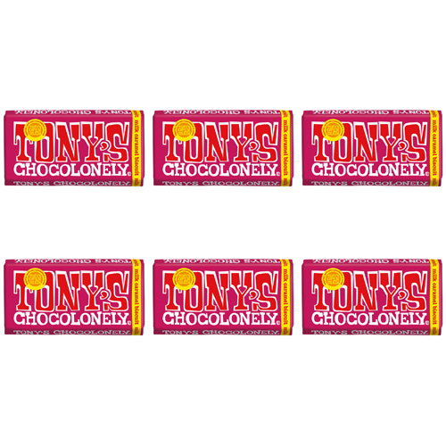 Tonys Chocolonely Fairtrade Milk Caramel Biscuit (Bulk Buy Pack Of 6)