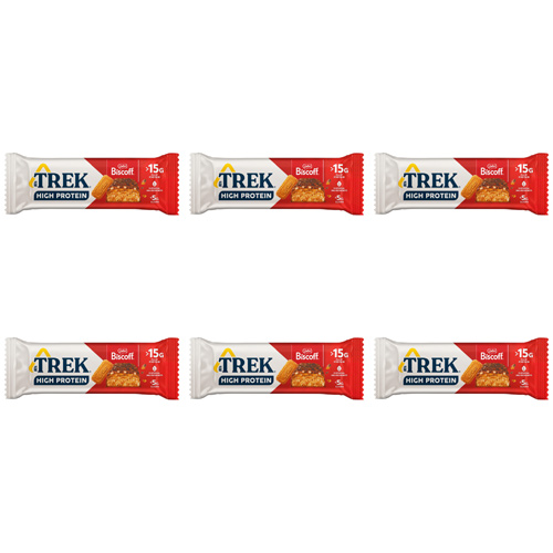 TREK High Protein Biscoff Protein Bar (Bulk Buy Pack Of 6)
