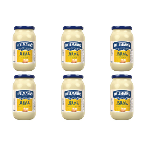 Hellmanns Real Mayonnaise (Bulk Buy Pack Of 6)