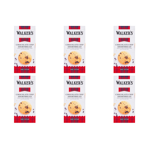 Walkers Chocolate Chip Shortbread (Bulk Buy Pack Of 6)