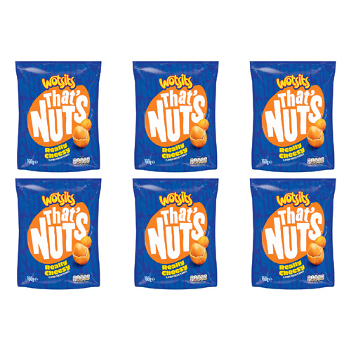 Wotsits Thats Nuts Really Cheesy Peanuts (Bulk Buy Pack Of 6)