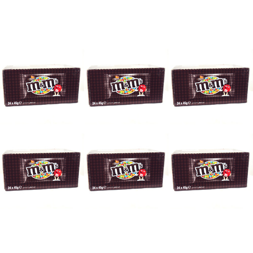 M&Ms Chocolate Small Bag - 24 x 45g (Bulk Buy Pack Of 6)