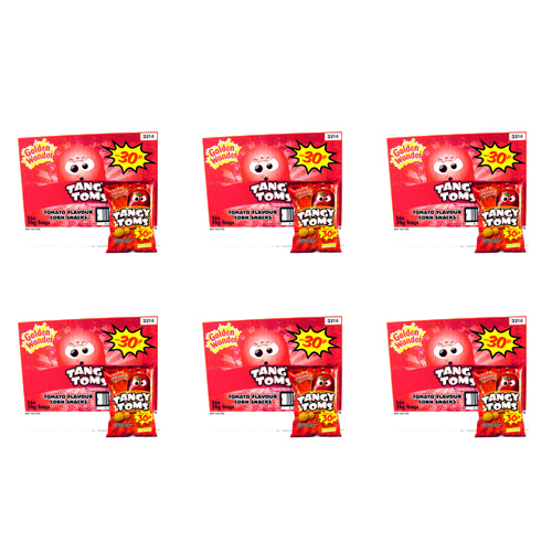 Golden Wonder Tangy Toms Pm 30P 2 For 50P - 36 x 22g (Bulk Buy Pack Of 6)
