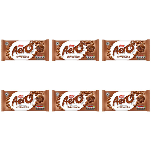 Aero Milk Chocolate Block (Bulk Buy Pack Of 6)