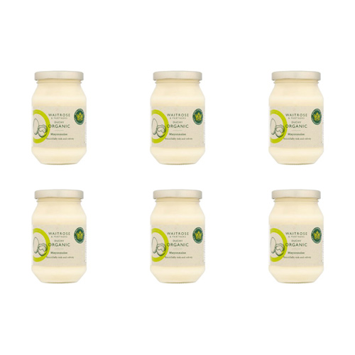 Waitrose Organic Mayonnaise (Bulk Buy Pack Of 6)
