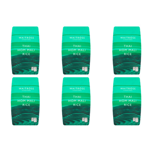 Waitrose Hom Mali Jasmine Rice (Bulk Buy Pack Of 6)