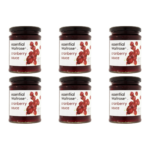 Essential Waitrose Cranberry Sauce (Bulk Buy Pack Of 6)