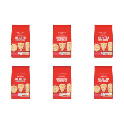 Waitrose Mini Shortbread (Bulk Buy Pack Of 6)