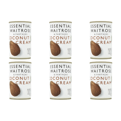 Essential Waitrose Coconut Cream (Bulk Buy Pack Of 6)
