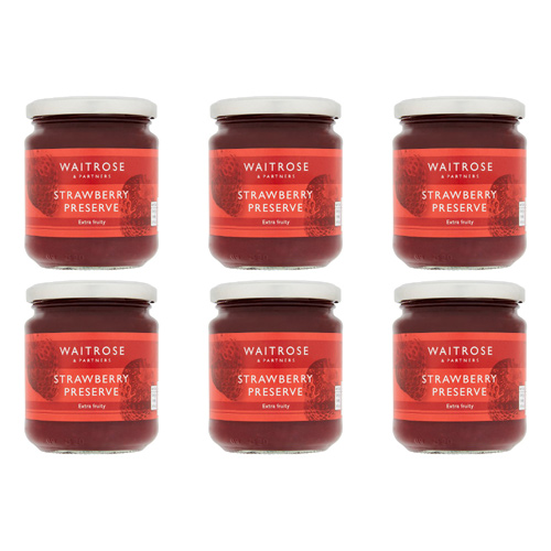 Waitrose Preserve Strawberry (Bulk Buy Pack Of 6)