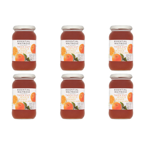 Essential Waitrose Marmalade Seville Orange Thick (Bulk Buy Pack Of 6)