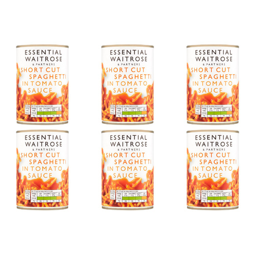 Essential Waitrose Short Cut Spaghetti (Bulk Buy Pack Of 6)