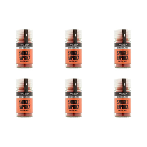 Waitrose Cooks Ingredients Smoked Paprika (Bulk Buy Pack Of 6)