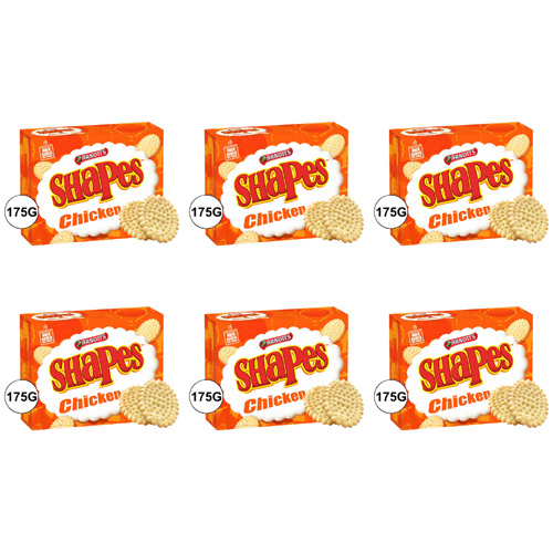 Arnott's Shapes Chicken Snack Crackers (Bulk Buy Pack Of 6)