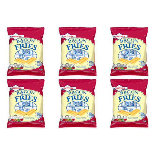 Smiths Bacon Fries (Bulk Buy Pack Of 6)