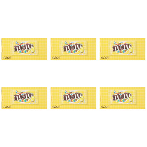M&Ms Peanut Small Bag - 24 x 45g (Bulk Buy Pack Of 6)