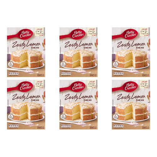Betty Crocker Lemon Cake Mix (Bulk Buy Pack Of 6)