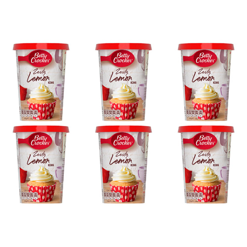 Betty Crocker Lemon Icing (Bulk Buy Pack Of 6)