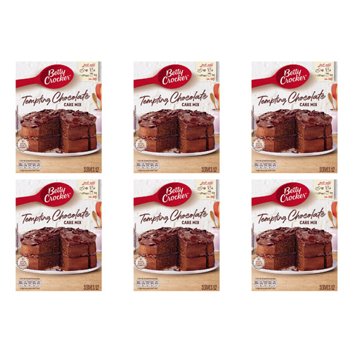 Betty Crocker Chocolate Cake Mix (Bulk Buy Pack Of 6)