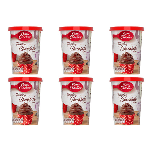 Betty Crocker Tempting Chocolate Icing (Bulk Buy Pack Of 6)