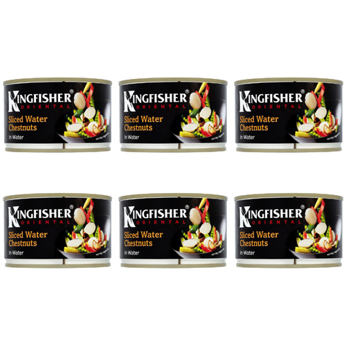Kingfisher Sliced Water Chestnuts (Bulk Buy Pack Of 6)