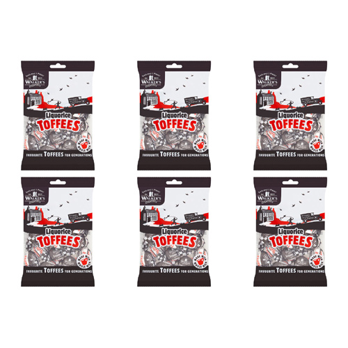 Walkers Nonsuch Liquorice Toffee (Bulk Buy Pack Of 6)