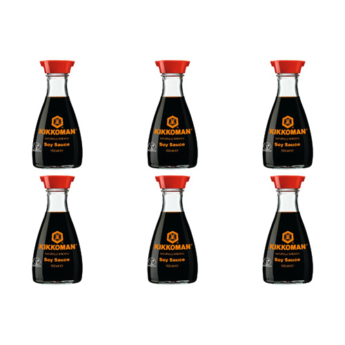 Kikkoman Soy Sauce Small (Bulk Buy Pack Of 6)