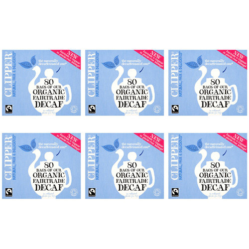 Clipper Organic Decaf 80 Teabags (Bulk Buy Pack Of 6)