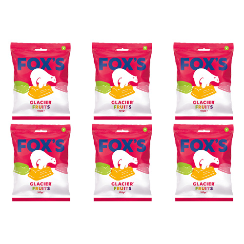 Foxs Glacier Fruits Price Marked (Bulk Buy Pack Of 6)