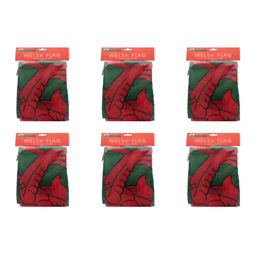 Wales Flag (Bulk Buy Pack Of 6)