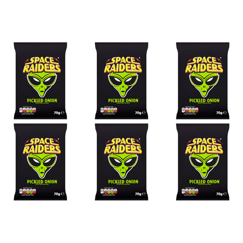 Space Raiders Pickled Onion Price Marked (Bulk Buy Pack Of 6)